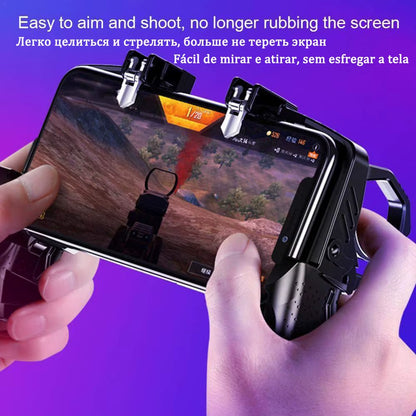 PUBG Controller Control for Phone Gamepad Joystick Android Iphone Trigger Free Fire Mobile Game Pad Pupg Hand Cellphone Gaming